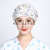 护士帽做饭时戴的帽子防油烟厨房女士室内包头套工作防掉发护士卫生 太阳花 可调节