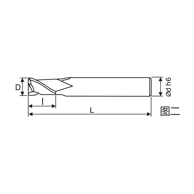 刃天行立铣刀 PAL2010-050S04铝用加工2刃 铝用平底铣刀 订制品 下单前请咨询客服确认货期SKYWALKER