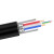 首千 SHOCHAN 光电复合缆光纤4芯复合光缆带2芯0.75电源一体线 100米 SQ-GYXTW-4B1-2*0.75