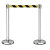 飞尔（FLYER）一米线栏杆 警戒线隔离带 隔离护栏围栏 伸缩隔离带 警戒带 不锈钢5米线黄黑色