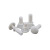 白色塑料尼龙半圆头螺丝塑料铆钉紧固件塑胶螺丝连接件/批发（100个） 3075 白色SR