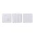 西门子开关插座面板皓彩白色86型家用插斜五孔USB一二三开双控16A 白水防水盒