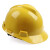 梅思安 10220042 V-Gard标准型ABS安全帽 一指键帽衬 针织吸汗带 尼龙顶带 国标Y型四点式下颌带-黄色*1顶