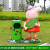 玻璃钢卡通动物垃圾桶景区户外分类果皮箱大号摆件雕塑幼儿园装饰 HY1643B猪妈妈垃桶