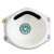 耐呗斯 KP95口罩 工业口罩 杯型 防酸防异味 头戴式有阀 外置鼻梁 NBS9535VCP 15只/盒
