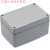 铸铝防水盒铝合金接线盒中继盒金属密封盒铝盒子长方形电器防爆盒 银色