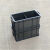 加厚长方形塑料收纳箱带盖五金零件盒小号黑色工具箱不是防静电箱 专用二格箱+白色 收纳零件盒