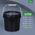 批发化工桶塑料桶包装桶黑色避光桶pp桶试剂瓶方桶避光塑料罐 25L-黑色桶