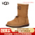 UGG2023冬季新款女士休闲舒适纯色平底拴扣时尚短靴雪地靴1143938 CH CHE 栗色 36 鞋内长：22CM