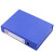 10个装a4磁扣文件盒pvc档案盒加厚带夹 干部人事资料盒 8.8cm 809A 深蓝色/顶夹*10个装(长宽