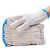 弃 者也 工地防护手套白色加厚防滑耐磨透气劳保手套12双装 普通棉线420克蓝边【12双】