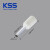 KSS欧式端子ET系列管型端子凯士士冷压针型端子多规格可选 ET0.5-8WE白色 （100个）