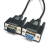订制特殊DB9针串口线 针对孔RS232连接线 公对母 COM数据线 黑色 15m