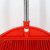 者也 加长软毛塑料扫把 优质PET软毛加厚不锈钢杆清洁扫帚 配三节拼接杆 红色