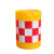 新料滚塑防撞桶塑料圆柱形防撞水马隔离墩注水分流桶警示反光桶 红白反光膜