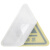 海斯迪克 gnjz-1199 （10张）机械设备安全标示牌 贴纸电力牌子标识牌警告标志 当心高温8*8cm