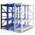 腾固货架仓储货架层架家仓库用多层货物架轻型蓝色副架超市展示架钢制储物架置物架