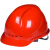 明盾（2顶）国标abs安全帽工地施工建筑工程电力领导欧式工地安全头盔 桔色透气款现货 