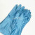10双包邮乳胶橡胶手套加绒保暖洗衣洗碗塑料胶皮加长加厚家务手套 新款亮皮加绒蓝 L