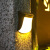 花园太阳能灯小夜灯别墅庭院氛围围墙篱笆装饰户外台阶壁灯 DSPIR3688黑壳白光