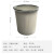 地球卫士 11L压圈式环保分类塑料垃圾篓垃圾桶 厨房卫生间办公耐用圆形大容量纸篓【浅灰色】20个装
