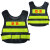 红绿灯儿童反光背心幼儿园活动安全防护马甲小学生荧光衣服可印字 黄色