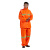 大杨RF712牛津布双层反光雨衣雨裤套装 橘色171-175 防汛救援环卫分体透气防雨服 定制