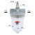 恒盾达 气动油雾器给油器润滑油杯气源处理大容量QIU8 油雾器QIU-10接口螺纹DN10 