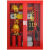 定制微型消防站消防器材全套展示柜灭火箱户外工具柜消防建筑工地柜 钢化玻璃加厚柜(1.5*1.6m)