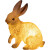 太阳能动物灯发光兔子造型灯园林灯亮化景观灯 太阳能板