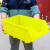 固乡加厚斜口收纳盒 零件盒 五金分类盒 塑料盒 收纳盒 仓库货架整理箱（斜口盒黄色R6号500X350X185mm）