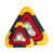 汽车三角架警示牌车用辆三脚架反光发光安全停车立式太阳能警示灯 大号电池款