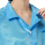 劳博士（LABORS）防静电服 防尘大褂 条纹静电衣 无尘室净化车间工作服 劳保服 蓝色 XL