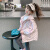 迪士尼女童外套春秋款新款洋气运动上衣女孩春季衣服儿童春装冲锋衣 紫色 110cm(110cm)