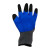 冰禹 BYZJ-63 浸胶劳保手套 乳胶耐磨透气尼龙防滑耐油防护手套 蓝色(12双)