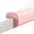 得豫工品 密封防撞条 防护条 加厚加强型 L型防撞条 粉红色 3包 （2米/包）