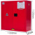 琴奋 防爆安全柜30加仑红色钢制化学品储存柜实验室易燃易爆危化品储物柜