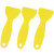 久臻 YGJ032 黄色清洁小刮板 除冰美缝工具150个  小号+大号 各75个