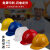 中国建筑安全帽工地头盔玻璃钢工作钢盔国标领导工程白色定制logo 圆形ABS加厚-红色(国标过检)-R19 -N88