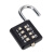 纳仕德 SYJ1291 10位密码挂锁 固定密码锁健身房橱柜更衣柜床头柜锁工具箱按键锁 黑色
