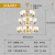 帛瑞科新中式吊灯客厅灯全铜玉石餐厅卧室灯现代简约别墅大厅灯全屋灯具 三层24头直径1.1高1.25米三色