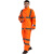 大杨RF715牛津布双层反光雨衣雨裤套装 橘色171-175 防汛救援分体透气安全警示服 定制
