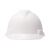 梅思安PE无孔标准一指键白色防撞头盔安全帽1顶+1个双色logo单处定制印字+1个车贴编码