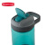 马来西亚进口 美国乐柏美Rubbermaid运动杯健身杯塑料吸管杯户外大容量防溢漏便携 湖蓝色709ML