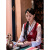 朵菲彤藏族服装女藏袍夏季藏式博拉裙藏服2024新款西藏拉萨服饰康巴贵族 红色 M