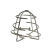 定制嵌入式免拆卸消防喷淋头保护罩洒水喷头保护罩防护罩保护架支架 银白保护罩
