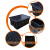 京胜丰博 防静电周转箱600*500*300mm电子元件盒子EDS物料盒零件配件塑料收纳箱FJDX09可配盖 黑色