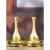 万棠铜小花瓶摆件桌面铜花瓶装饰品佛前供奉花瓶佛堂寺庙插花瓶玉净瓶 [高度11厘米]素面小花瓶2支