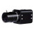 4K高清网路摄像头室内有线智能手动变焦设备安防监控工业相机枪机 黑色（DC12V供电） 无内存1080p8mm