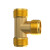 黄铜水暖接头管件水管配件 4分外丝三通